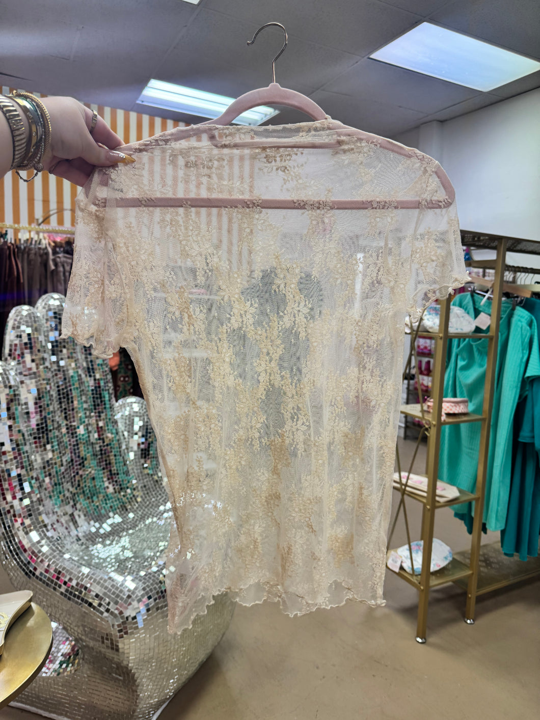 Boho Sheer Top