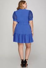 Load image into Gallery viewer, Plus Classy Cobalt Dress
