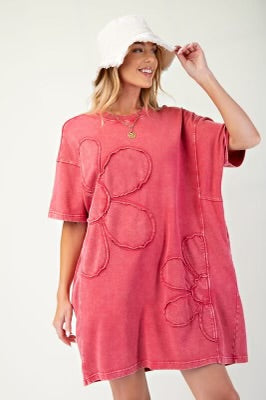 Red Daisy Party Top