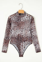 Load image into Gallery viewer, Leopard Mesh Bodysuit
