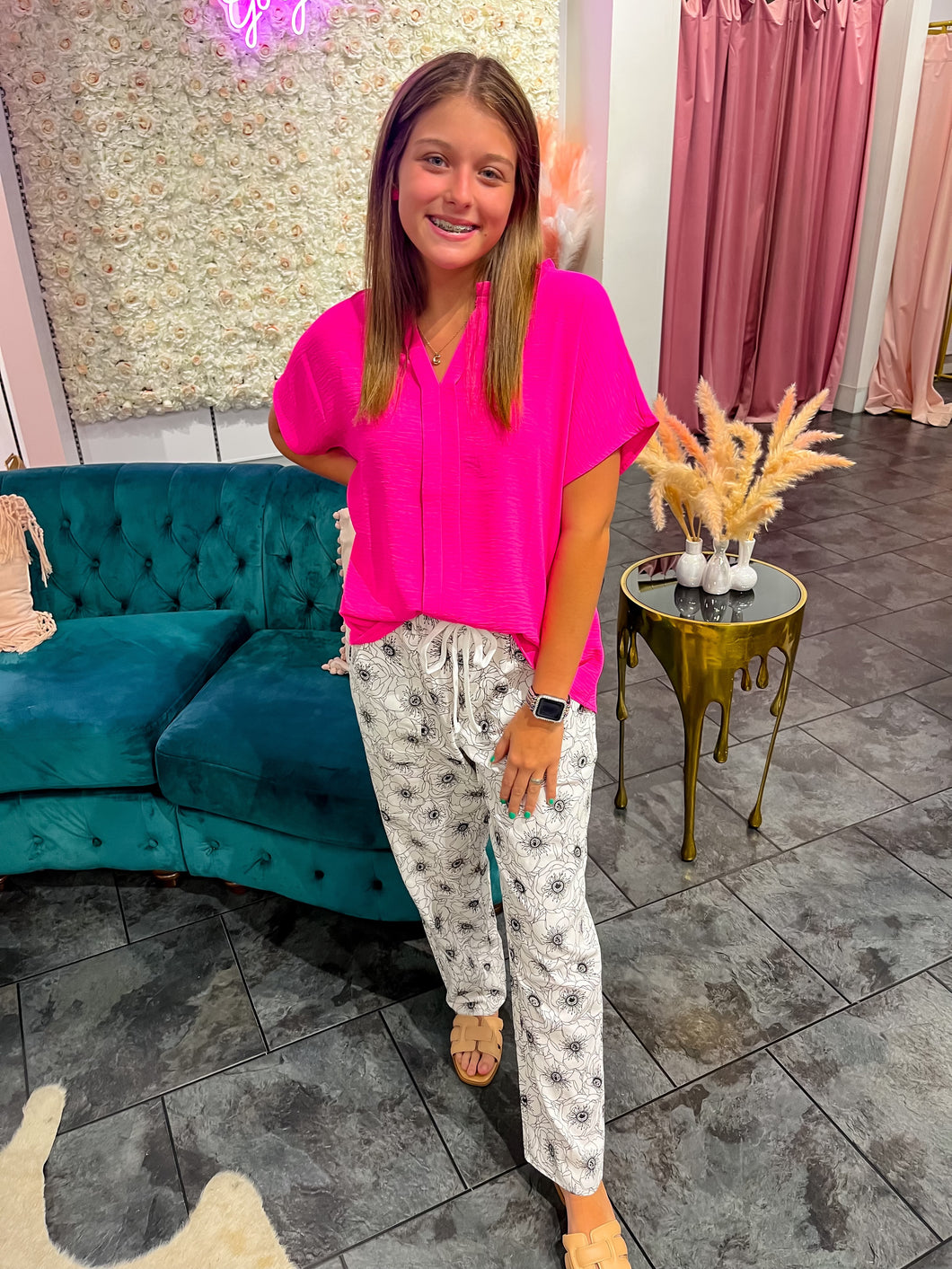 Floral Party Pants
