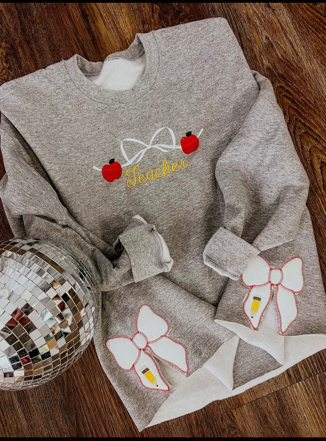 Teacher Bow Sweatshirt