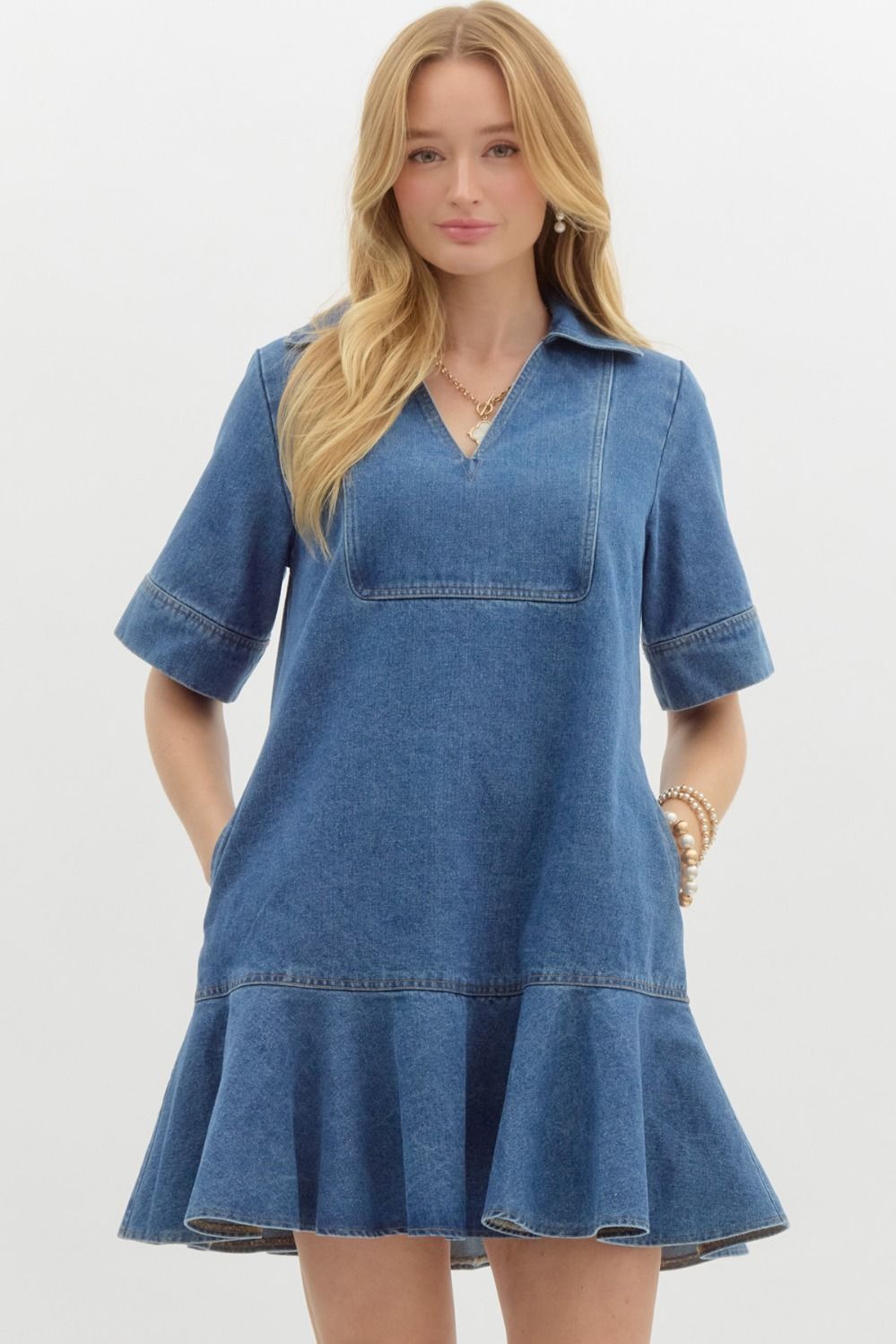 Ella Claire Denim Dress