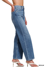 Load image into Gallery viewer, High Waist Wide Leg Straight Jeans
