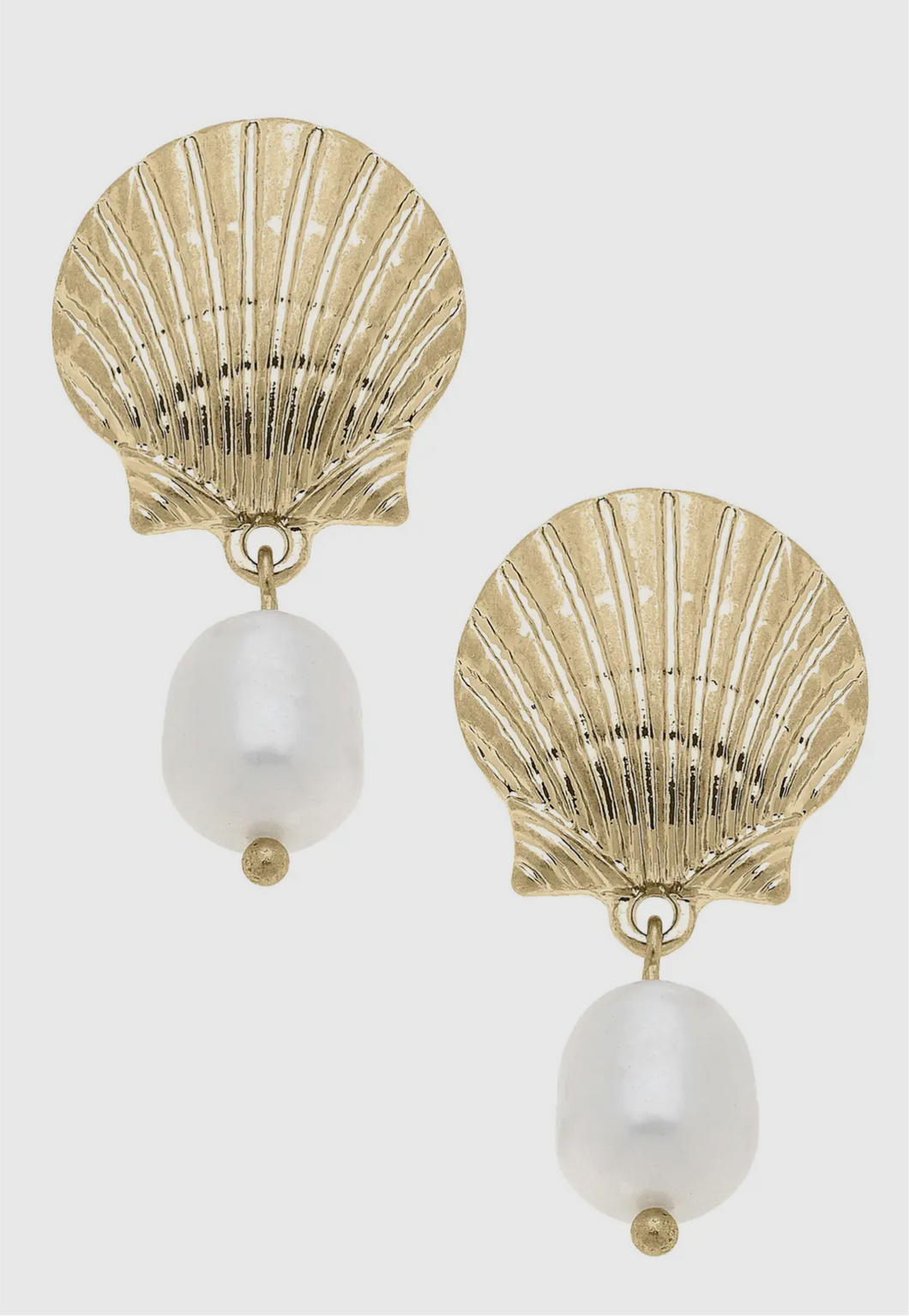 Perla Scallop Drop Earrings