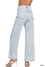Load image into Gallery viewer, High Waist Wide Leg Straight Jeans
