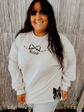 Load image into Gallery viewer, Nurse Bow Sweatshirt
