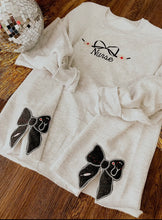 Load image into Gallery viewer, Nurse Bow Sweatshirt
