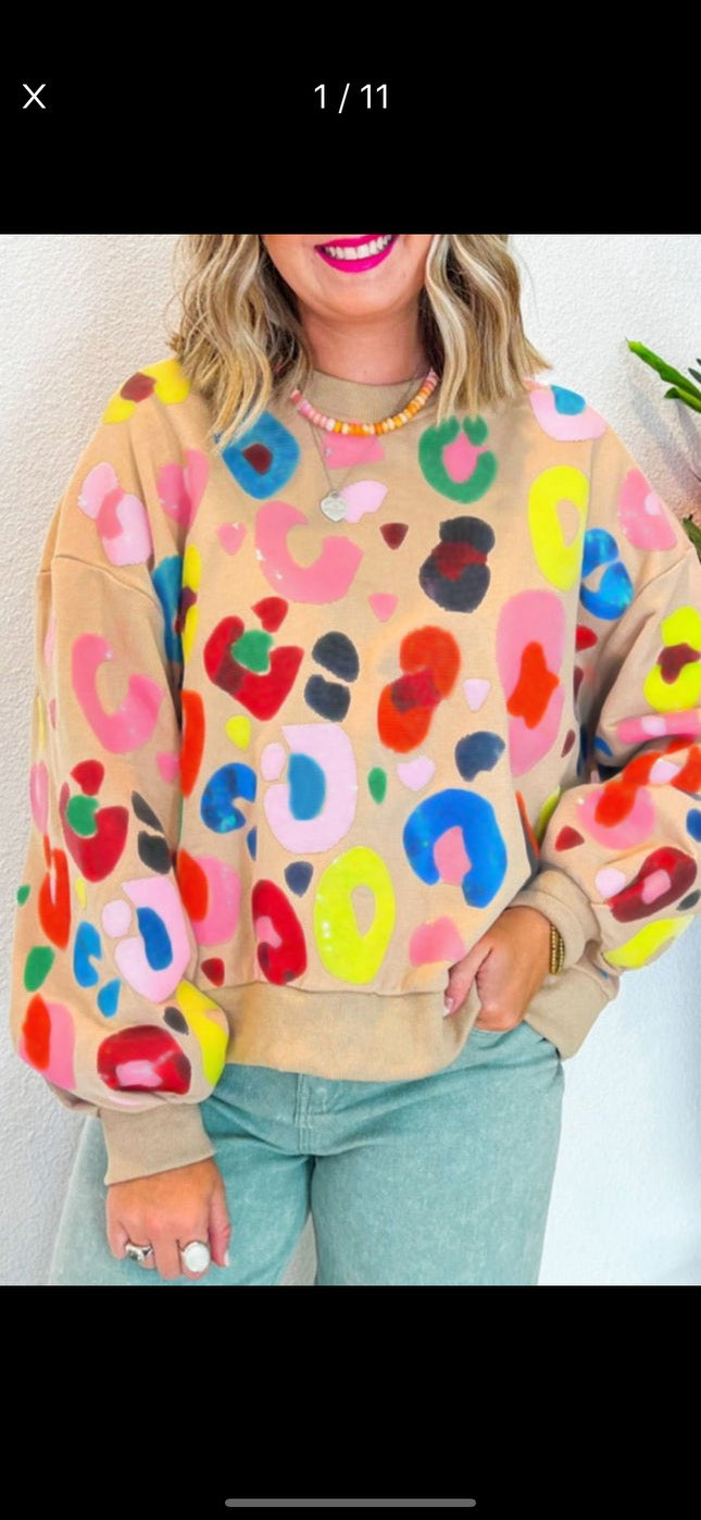 Rainbow Leopard Top