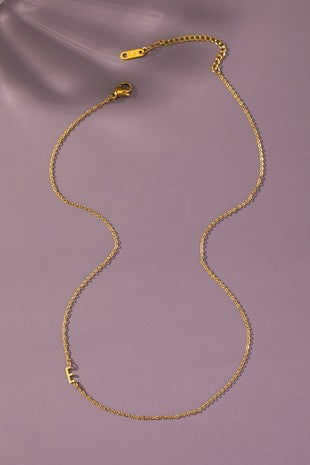 Delicate Gold Dipped 18K Initial Necklace