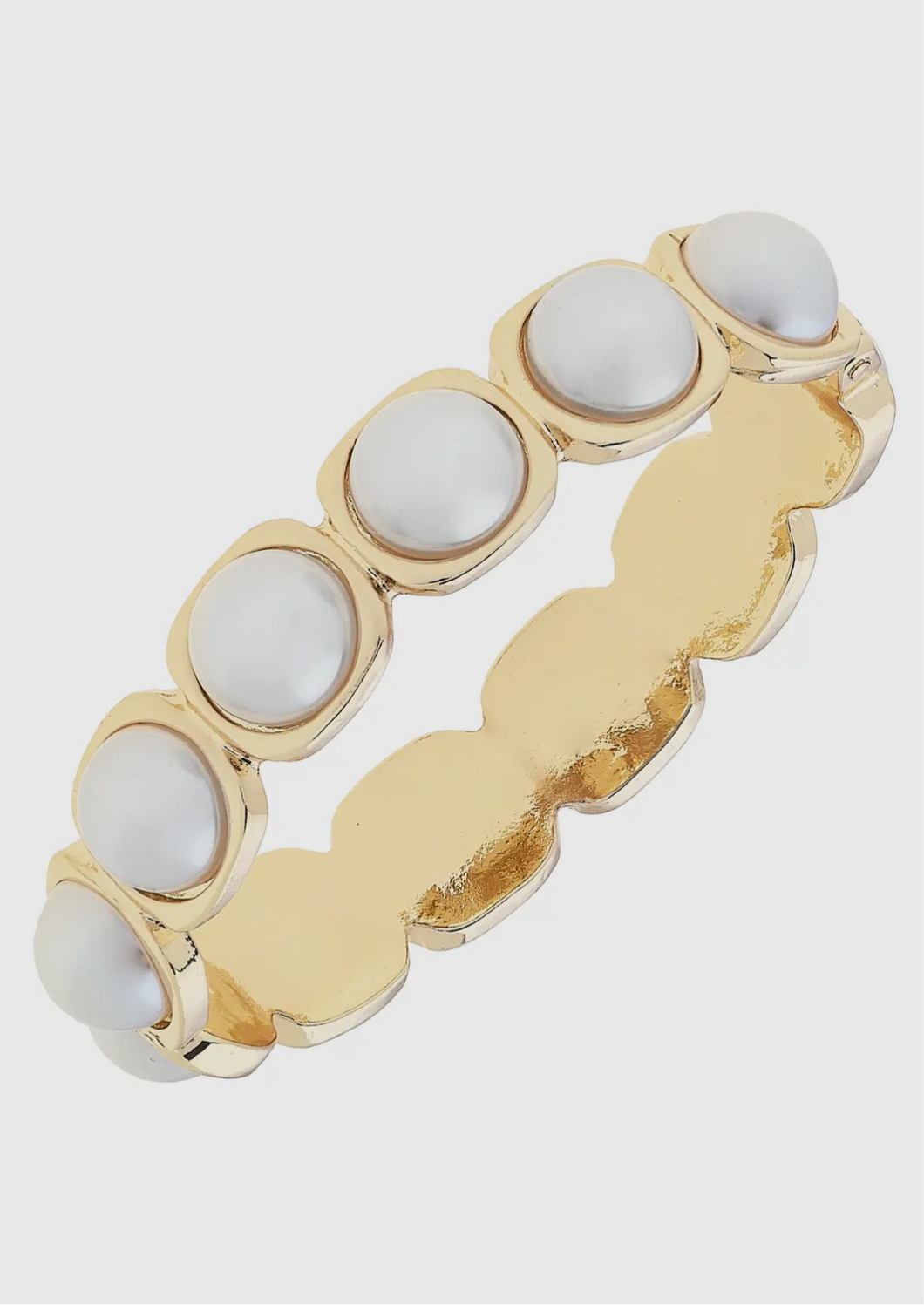 Belle Pearl Hinge Bangle