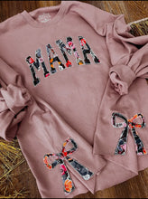 Load image into Gallery viewer, Floral Bow Mama Sweatshirt
