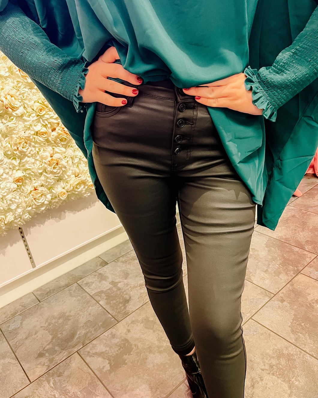 Guilty Pleasure Faux Leather Jeans