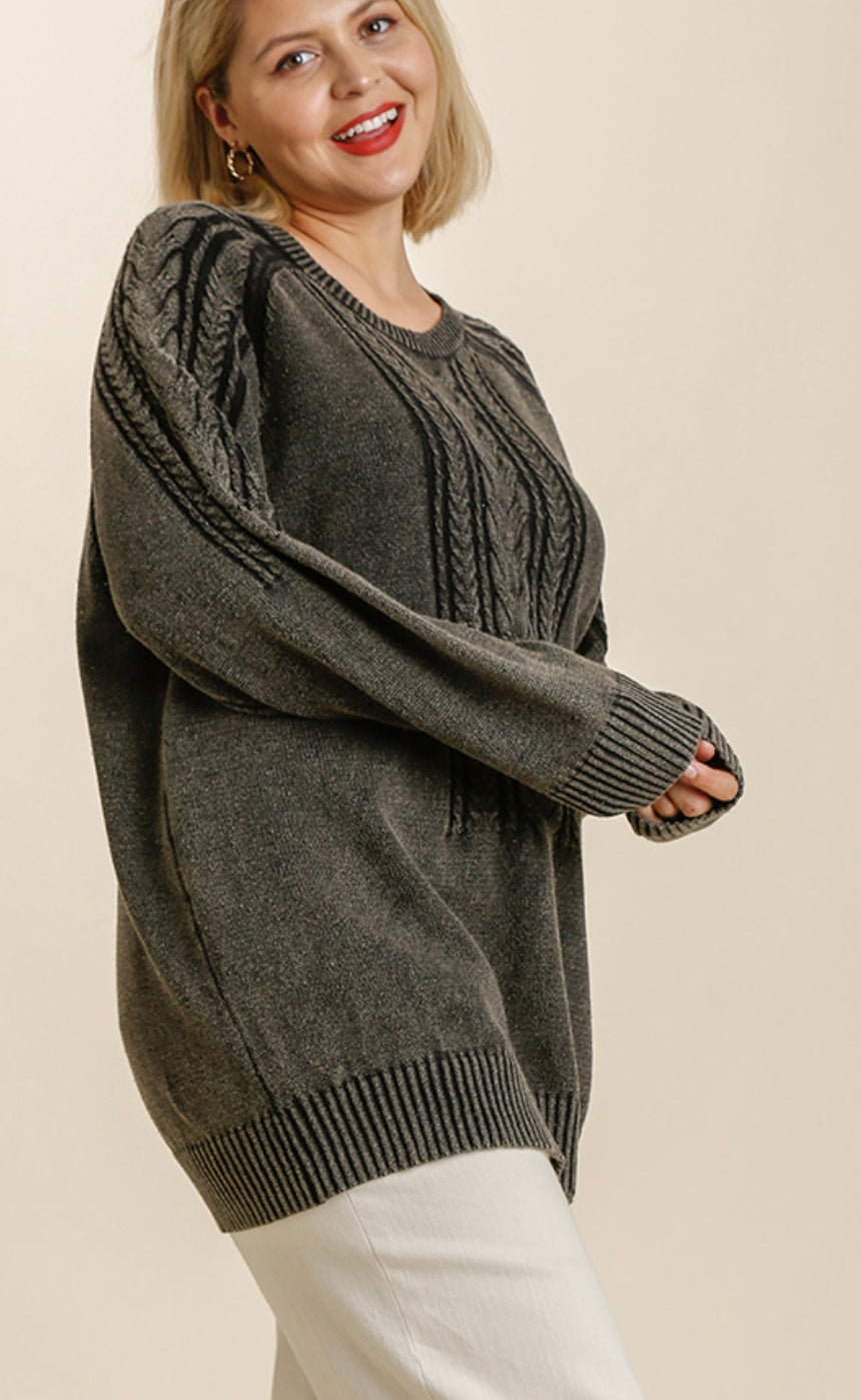 ( Plus) Braided Beauty Sweater