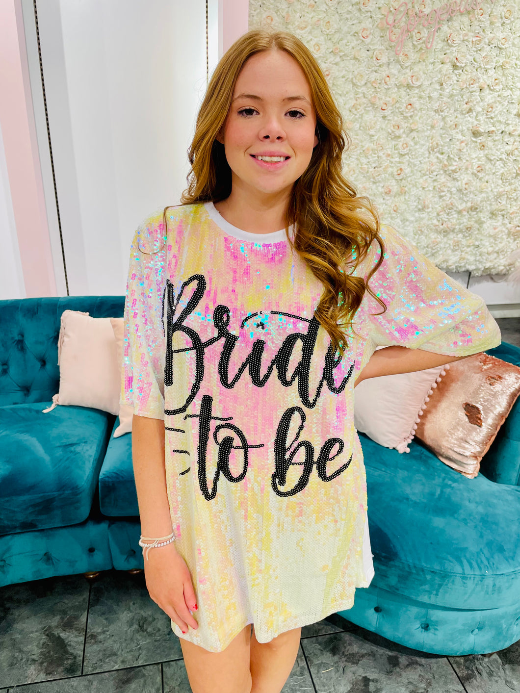 Bride To Be Sequin Dress